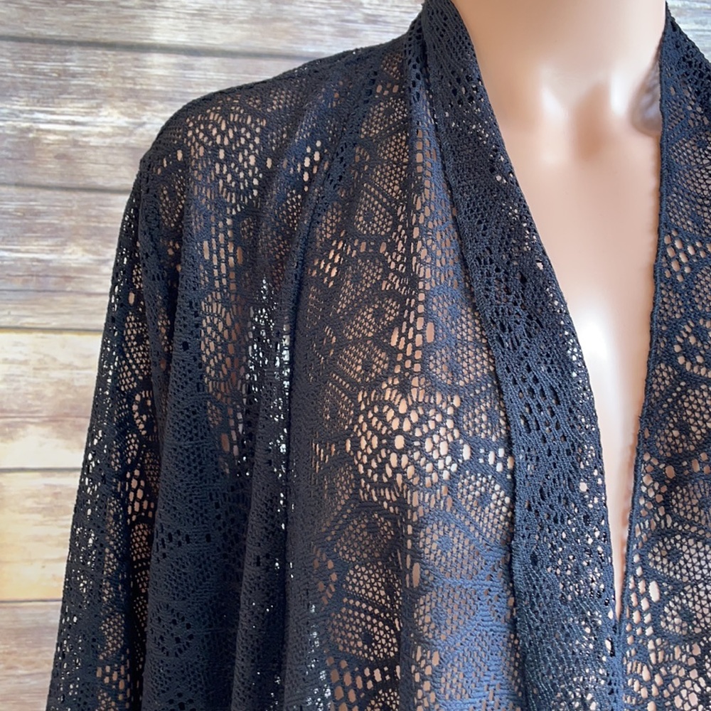 Slinky Brand Black Lace Beach Cover Up - Picture 2 of 8